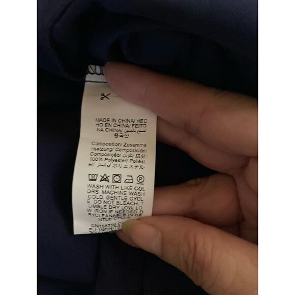 Shein Curve Women's Dress Size 4XL Dark Navy Blue Crochet Straps Sleeveless NWOT - Picture 6 of 8